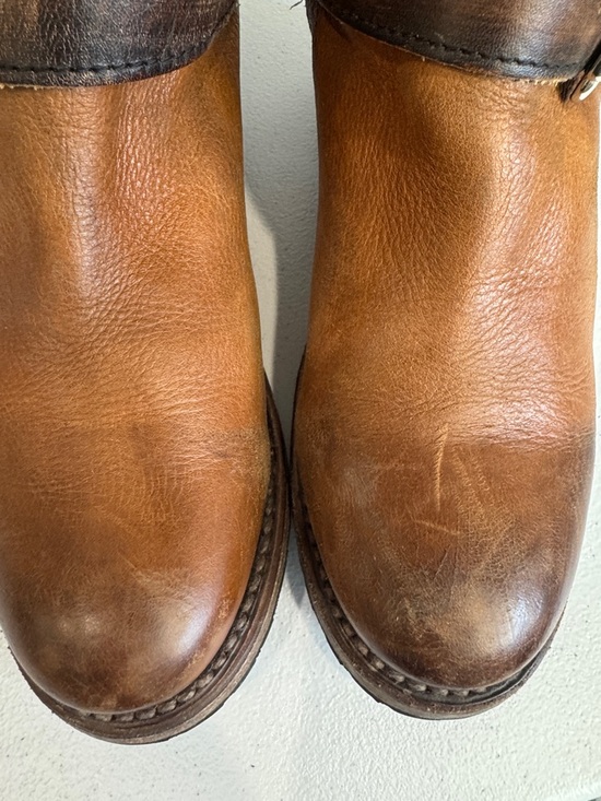 Freebird Tan Leather Tall Boots with Lace Up Shaft - Picture 10 of 15